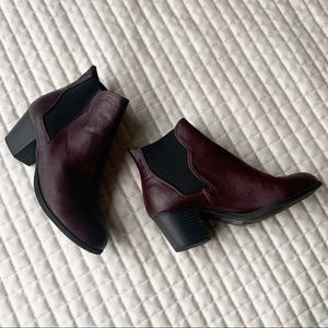 Burgundy Ankle Boots Size 6
